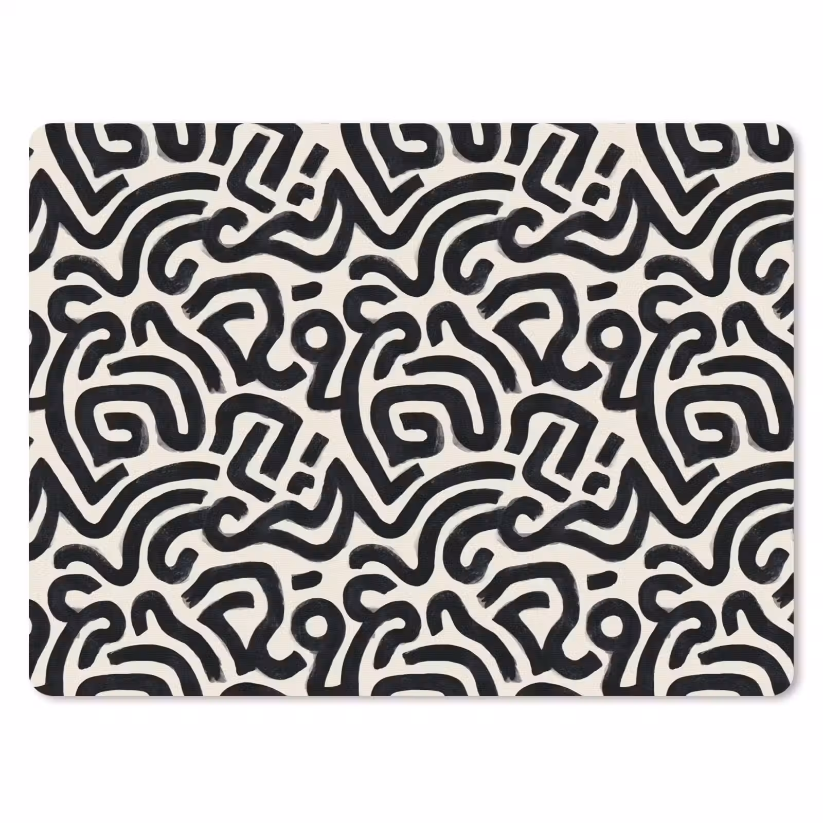 Muismat - Modern - Abstract - Zwart — 1
