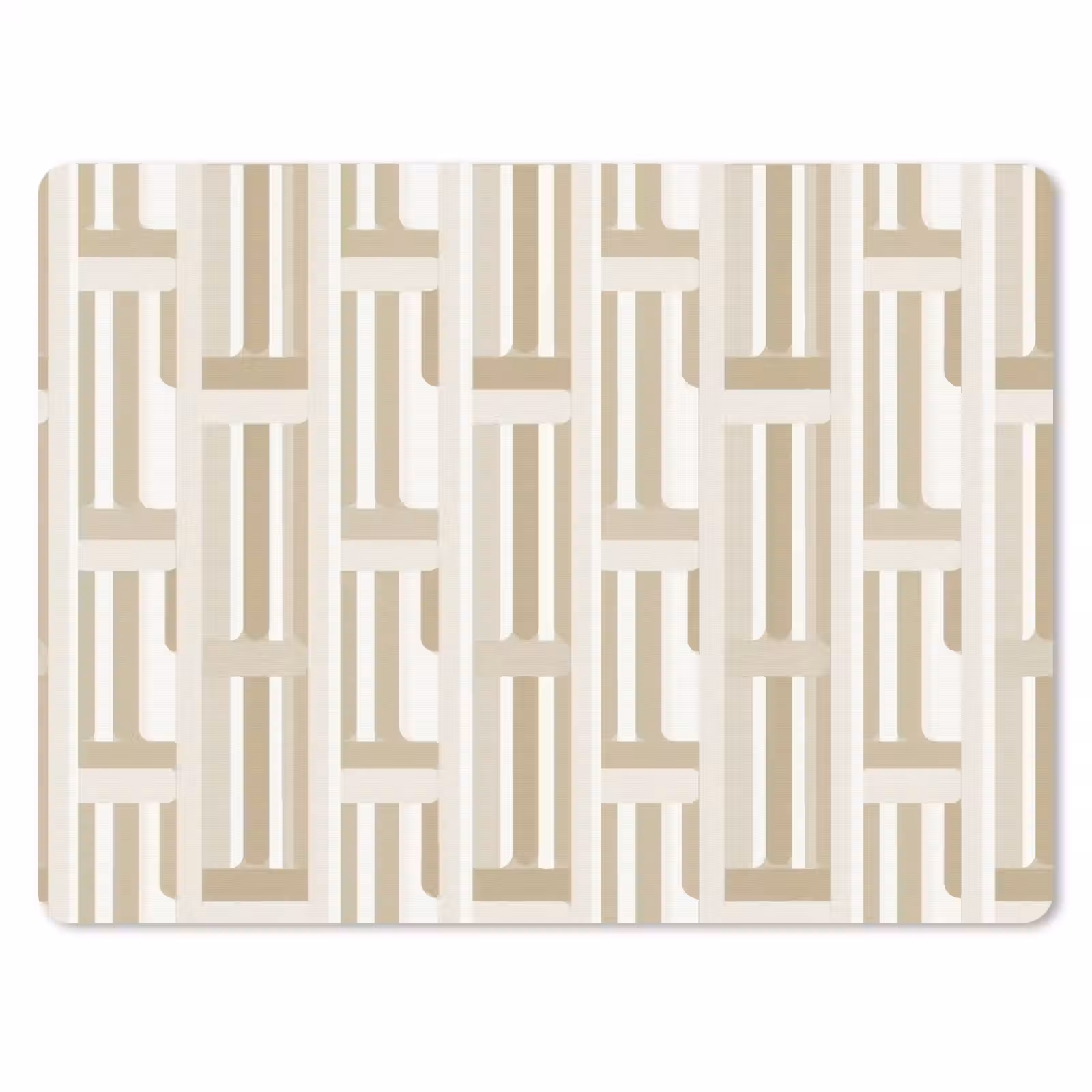 Muismat - Modern - Geometrisch - Beige — 1