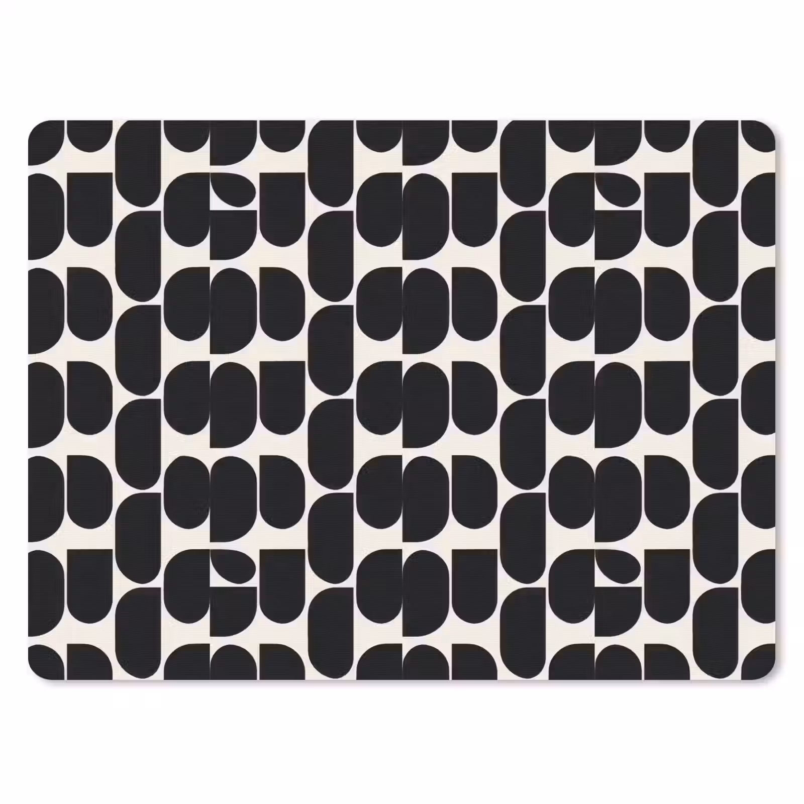 Muismat - Modern - Patroon - Zwart — 1