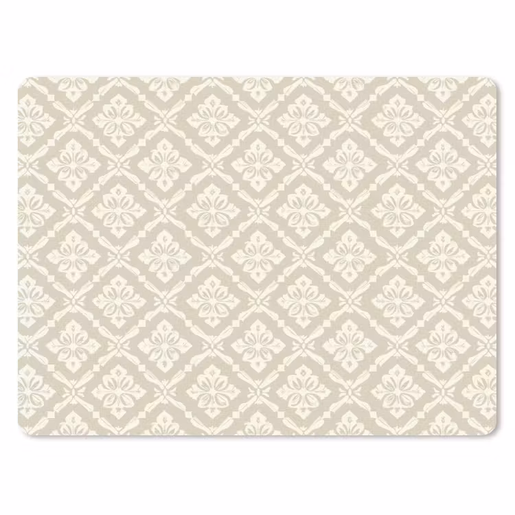 Muismat - Floraal - Ornament - Beige — 1