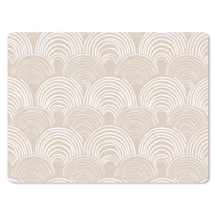 Muismat - Golven - Structuur - Beige — 1