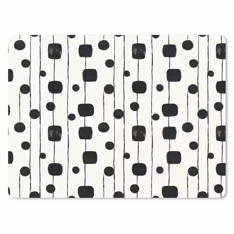 Muismat - Grafisch - Modern - Zwart — 1