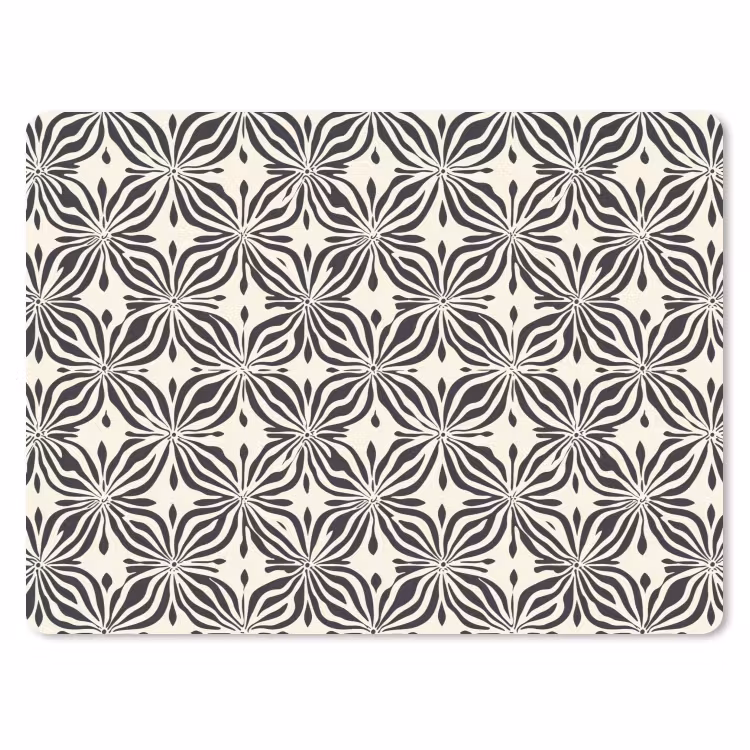 Muismat - Grafisch - Patroon - Zwart — 1