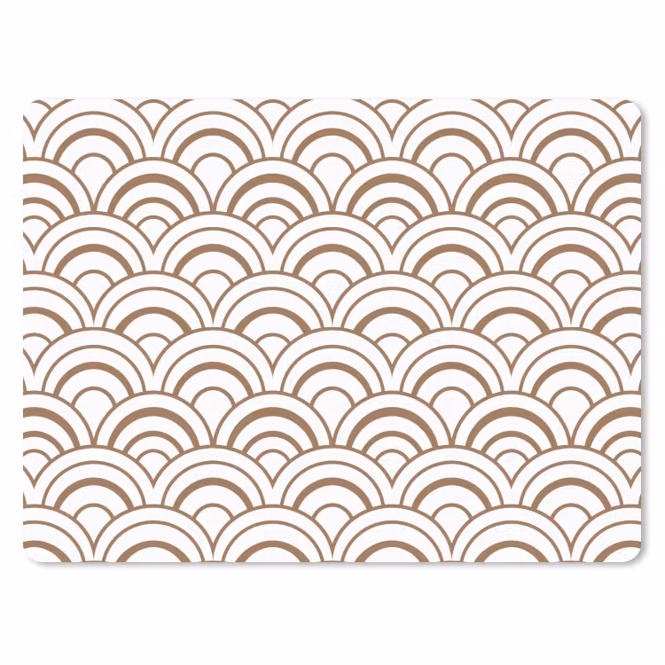 Muismat - Klassiek - Motief - Terracotta — 1