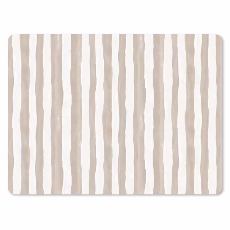 Muismat - Minimalistisch - Strepen - Beige — 1