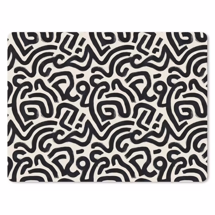 Muismat - Modern - Abstract - Zwart — 1