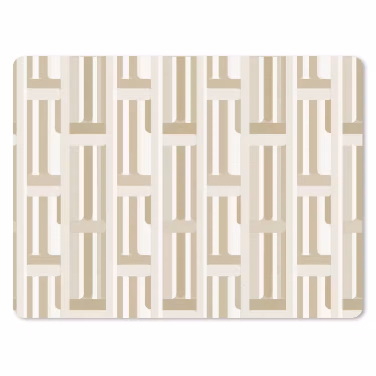Muismat - Modern - Geometrisch - Beige — 1
