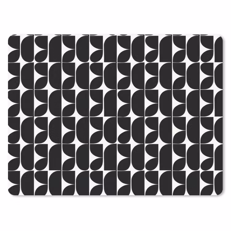 Muismat - Modern - Geometrisch - Zwart — 1