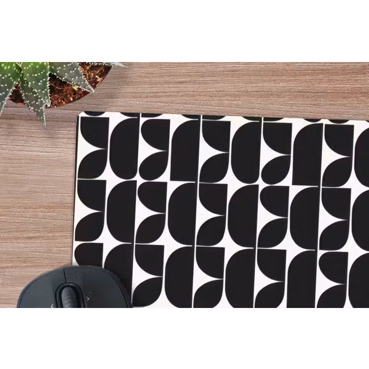 Muismat - Modern - Geometrisch - Zwart — 4