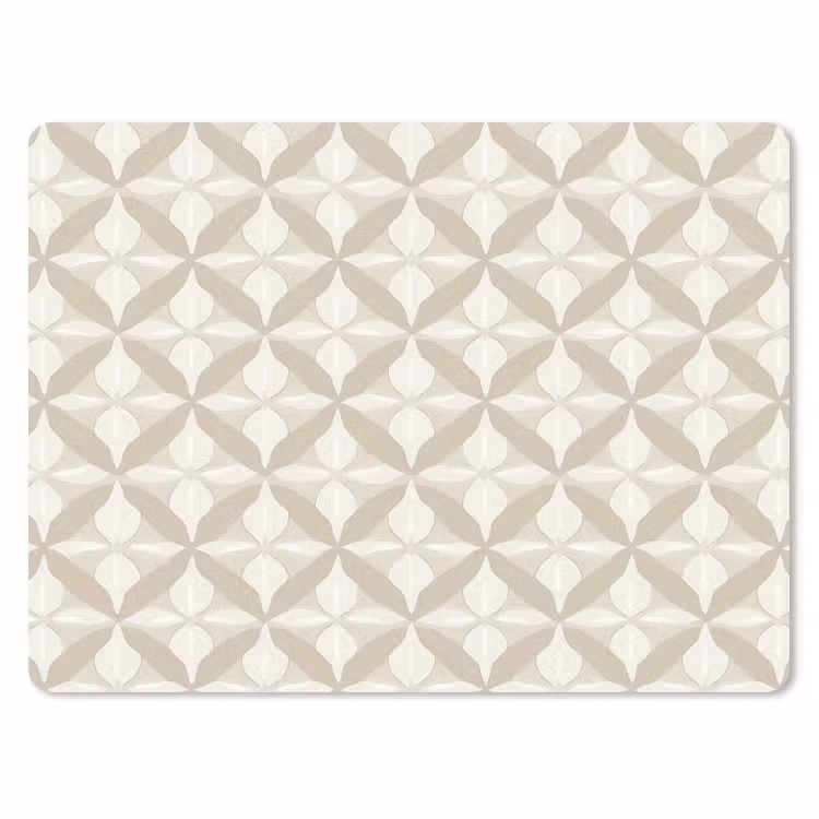 Muismat - Patroon - Klassiek - Beige — 1