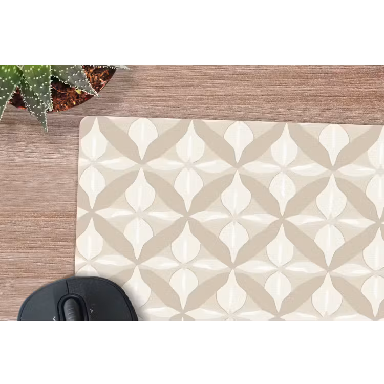 Muismat - Patroon - Klassiek - Beige — 4