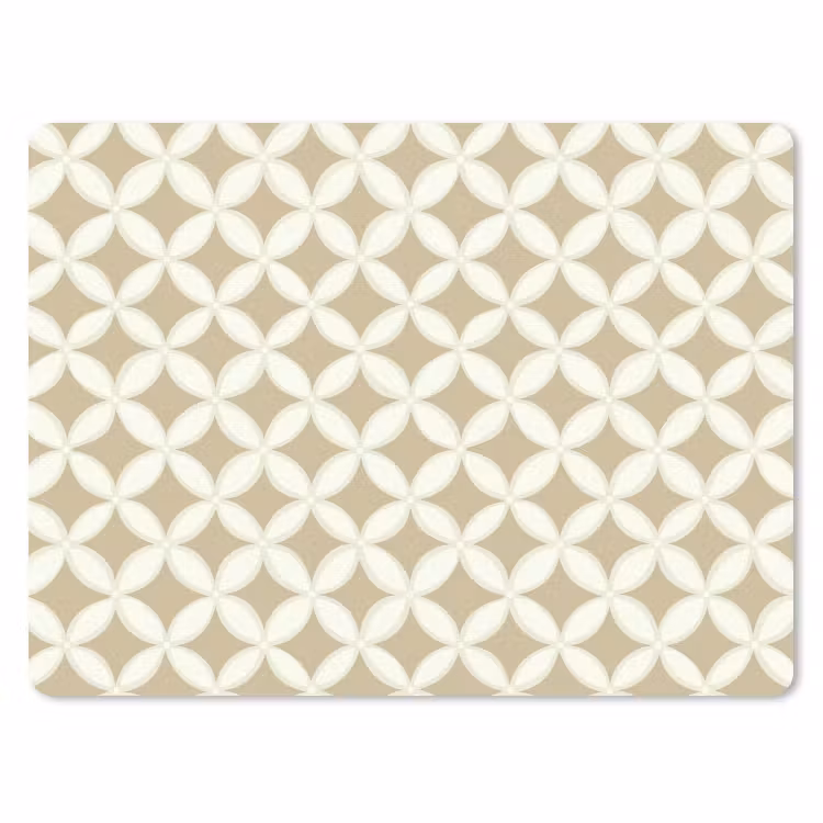 Muismat - Symmetrisch - Motief - Beige — 1