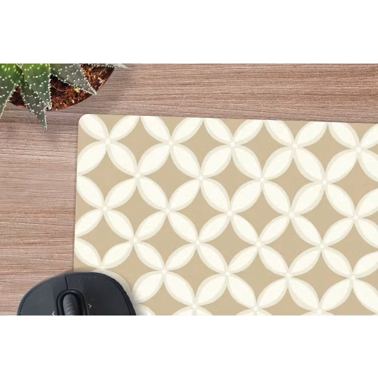 Muismat - Symmetrisch - Motief - Beige — 4