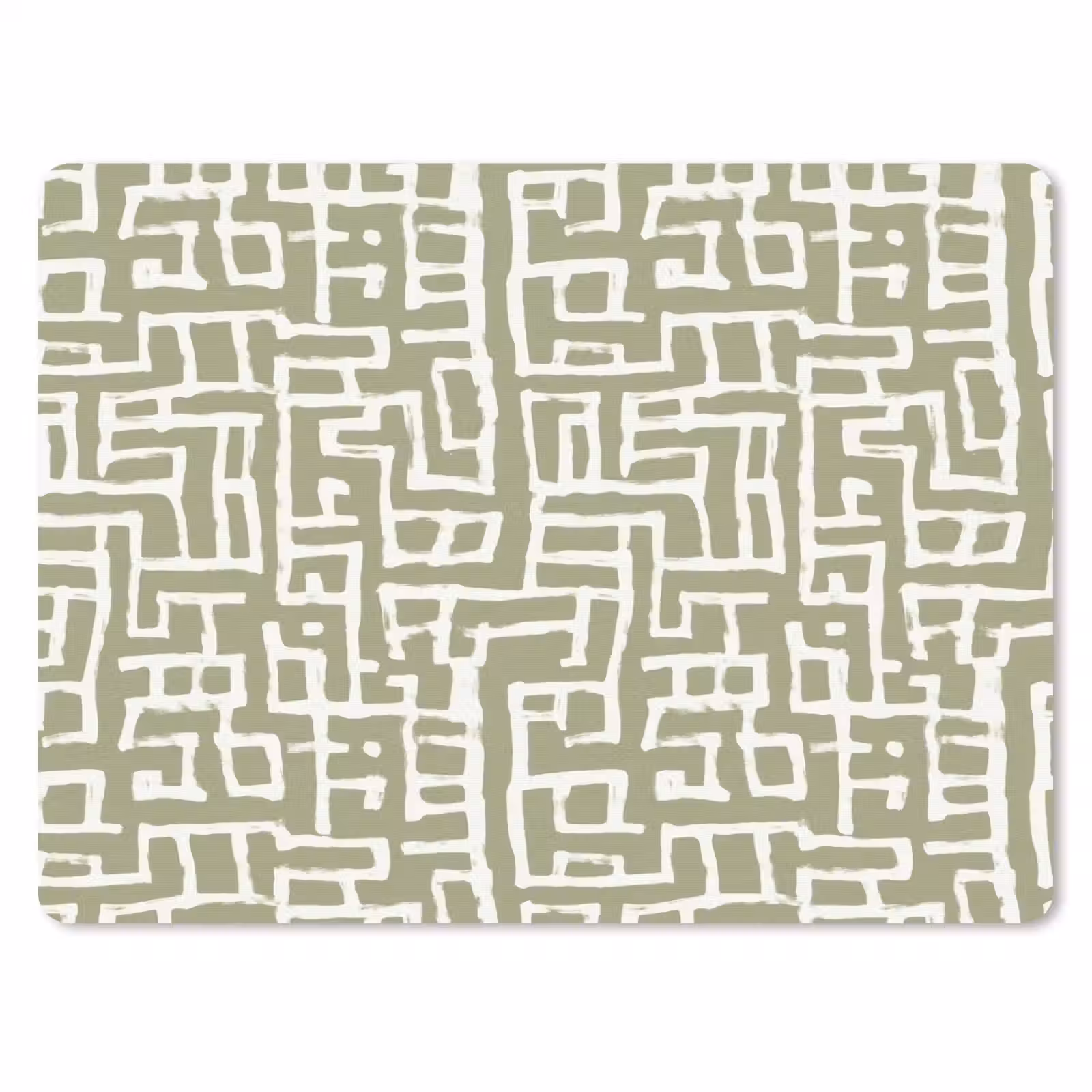 Muismat - Grafisch - Patroon - Groen — 1