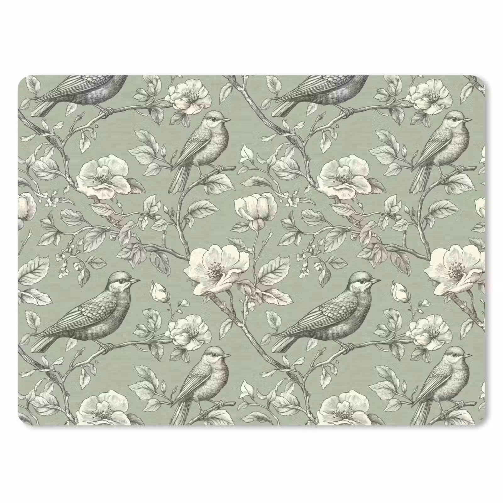 Muismat - Klassiek - Botanisch - Groen — 1