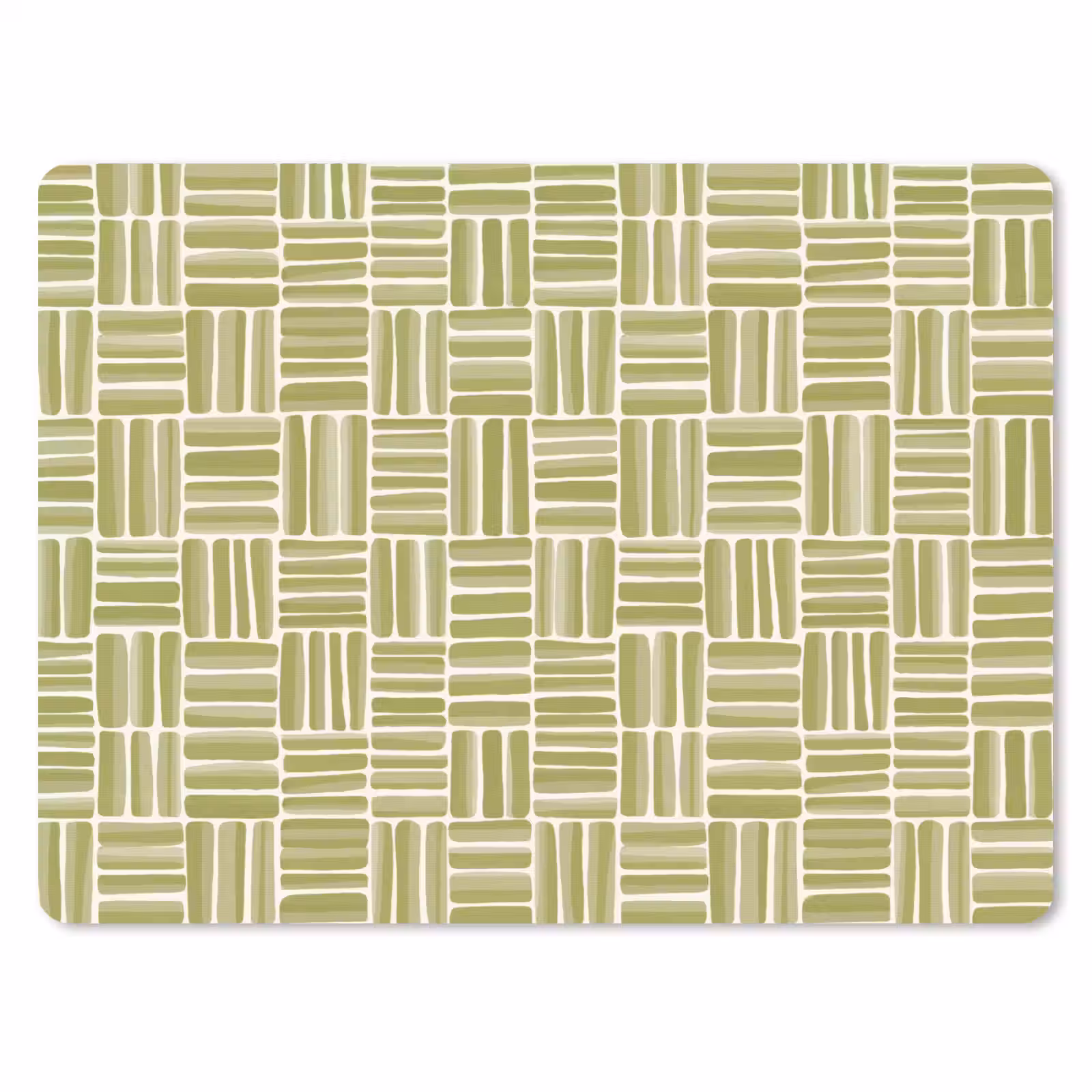 Muismat - Vlecht - Patroon - Groen — 1