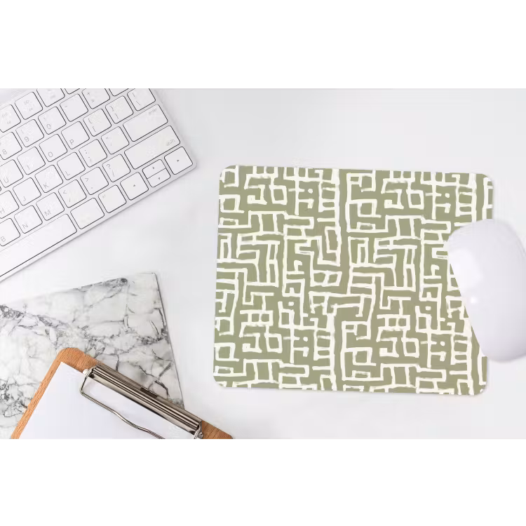 Muismat - Grafisch - Patroon - Groen — 2