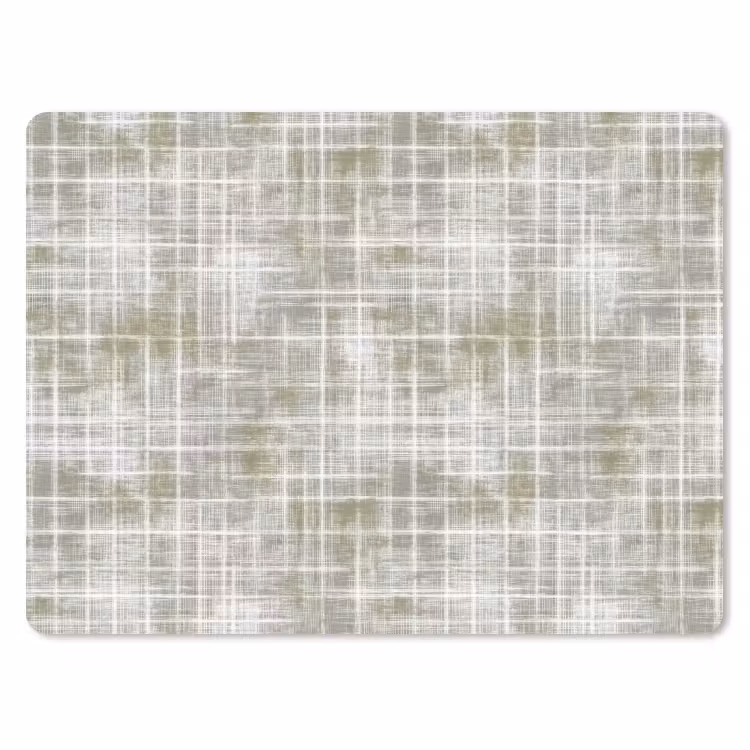 Muismat - Linnen - Patroon - Groen — 1