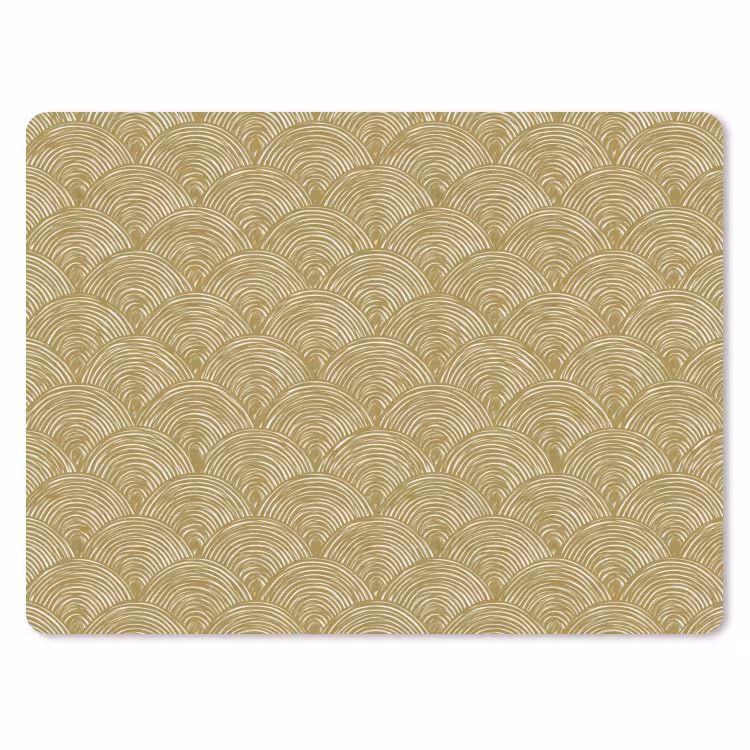 Muismat - Waaier - Geometrisch - Groen — 1