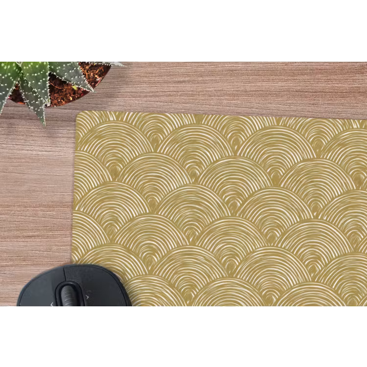 Muismat - Waaier - Geometrisch - Groen — 4