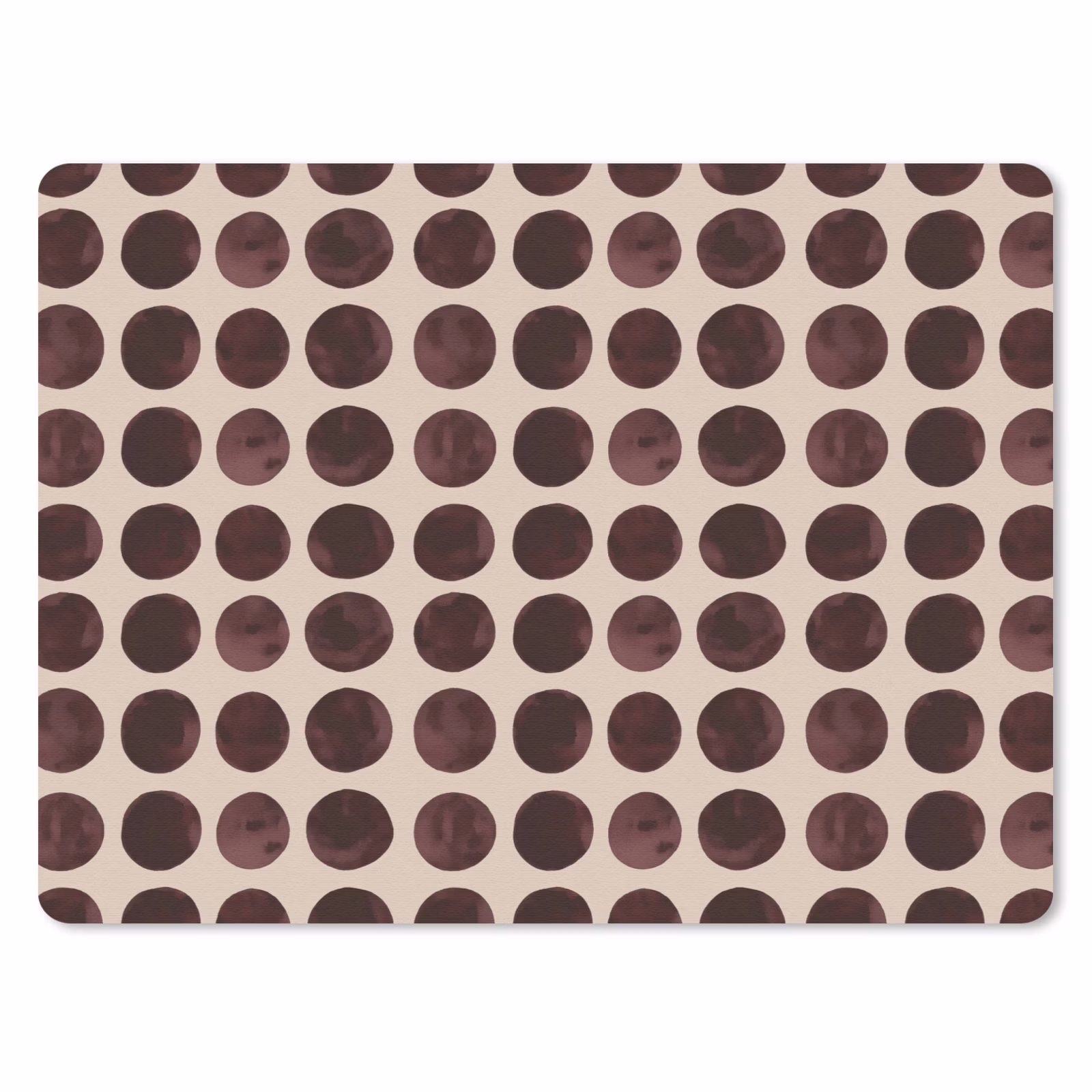 Muismat - Stippen - Patroon - Bruin — 1