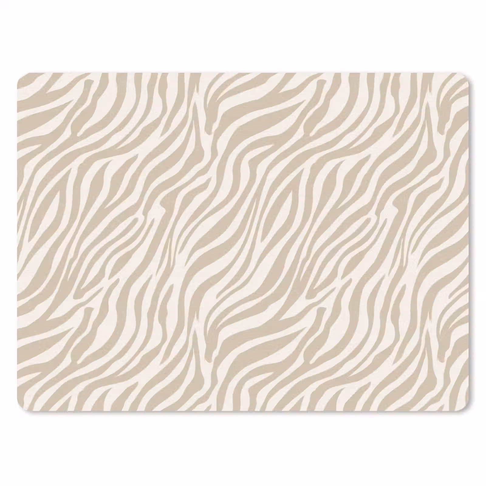 Muismat - Zebra - Patroon - Beige — 1
