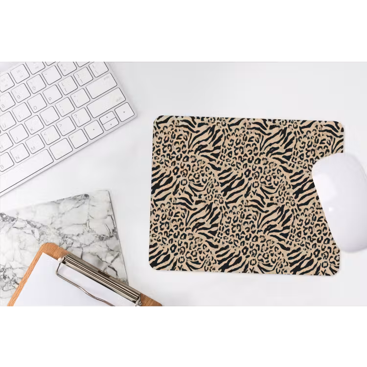 Muismat - Giraf - Zebra - Motief - Bruin — 2