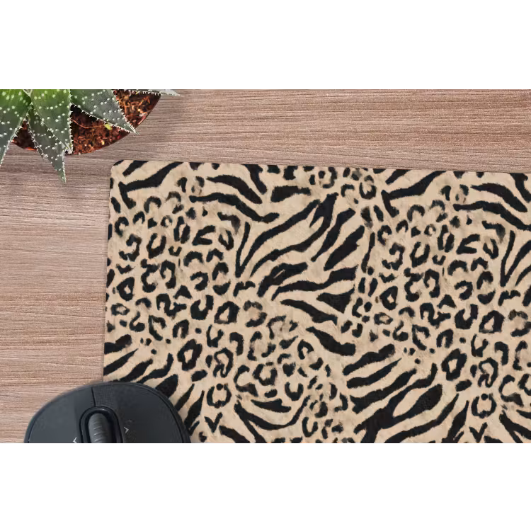 Muismat - Giraf - Zebra - Motief - Bruin — 4