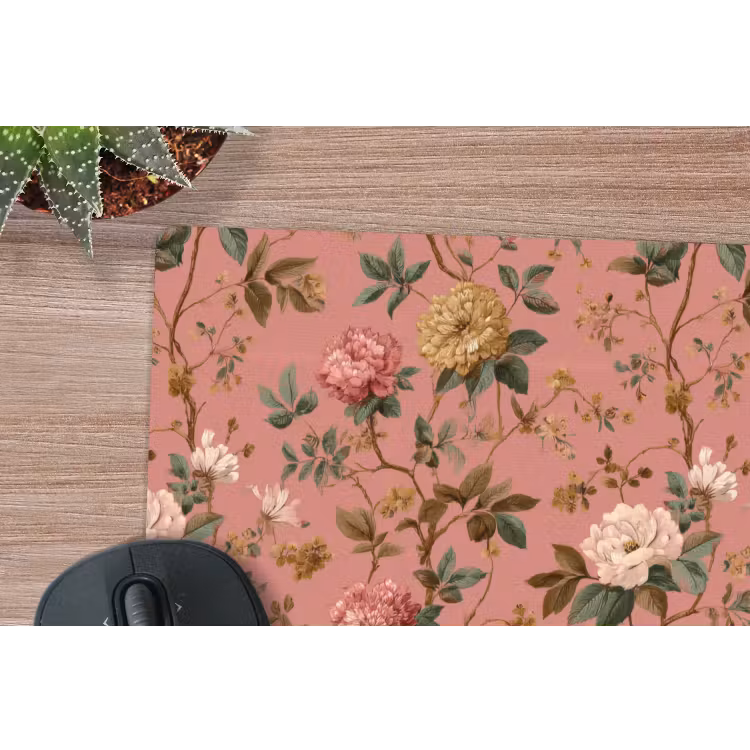 Muismat - Klassiek - Botanisch - Roze — 4