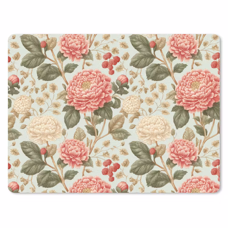 Muismat - Klassiek - Botanisch - Veelkleurig — 1