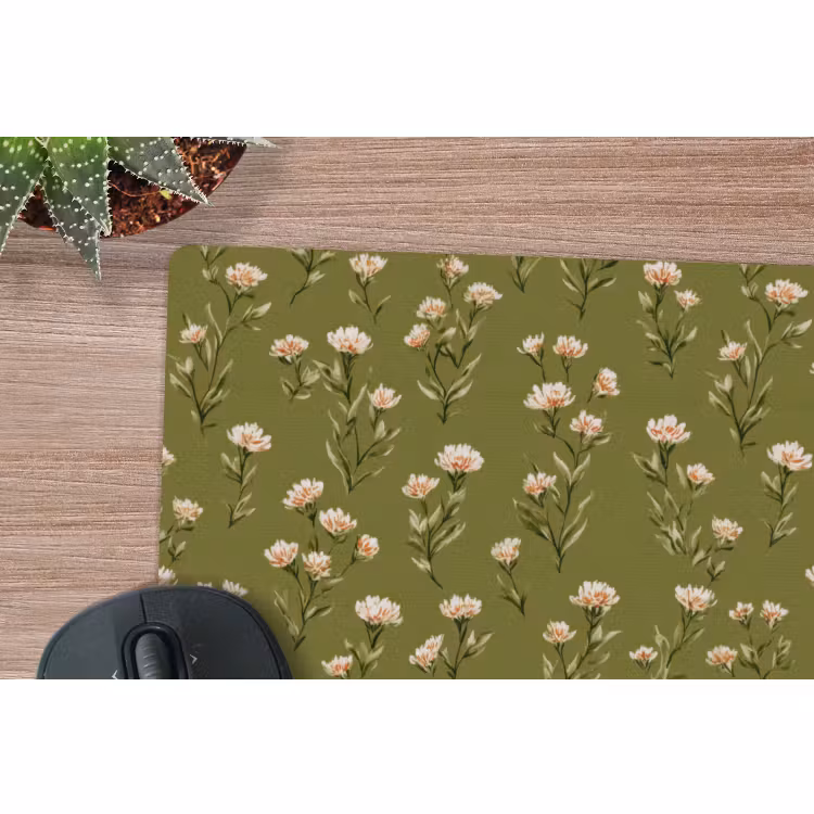 Muismat - Landelijk - Bloemen - Groen — 4
