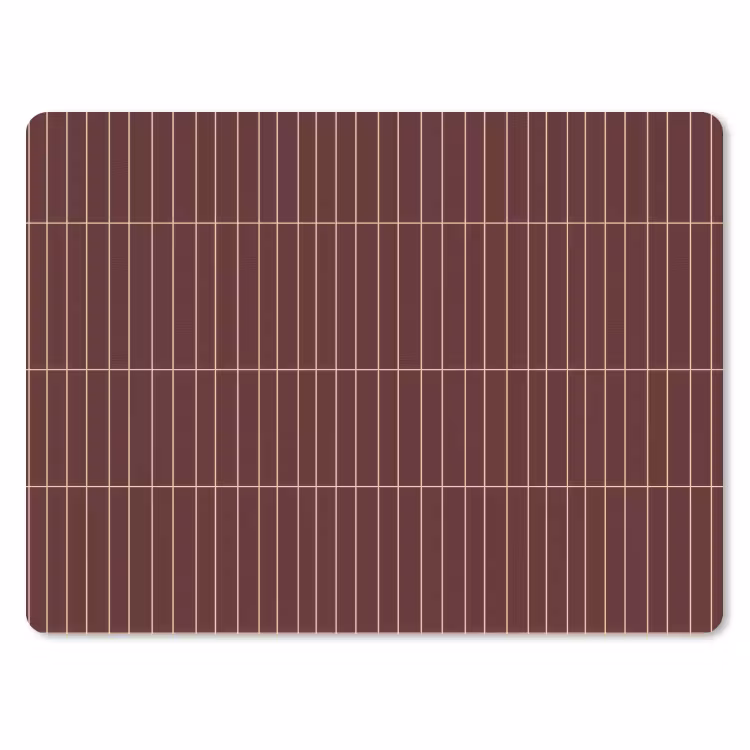 Muismat - Lijnen - Patroon - Bordeaux — 1