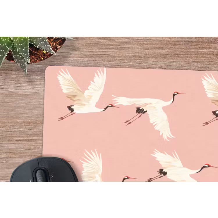 Muismat - Modern - Kraanvogels - Roze — 4