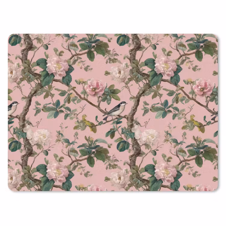 Muismat - Pioenrozen - Botanisch - Vogel — 1