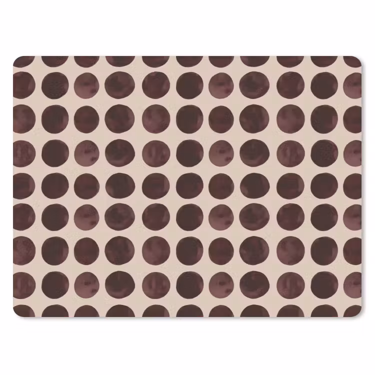 Muismat - Stippen - Patroon - Bruin — 1