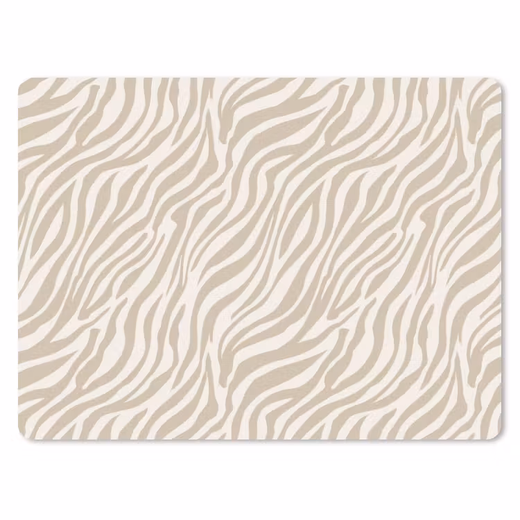 Muismat - Zebra - Patroon - Beige — 1