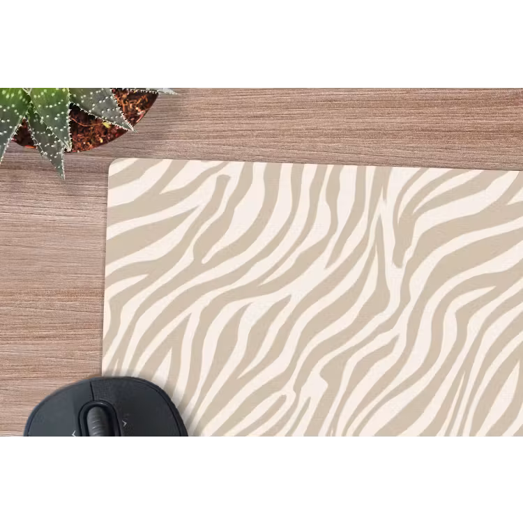 Muismat - Zebra - Patroon - Beige — 4