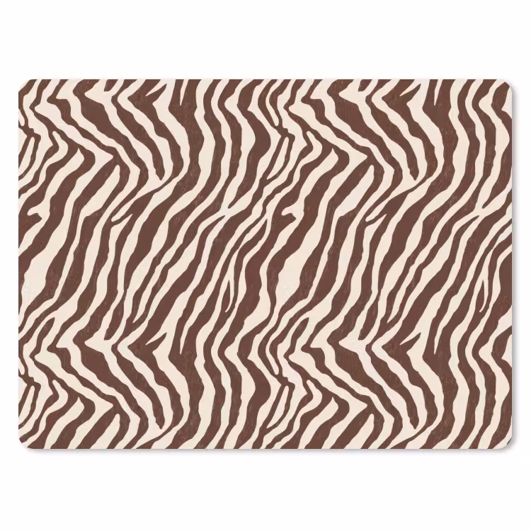 Muismat - Zebra - Patroon - Zwart - Wit — 1