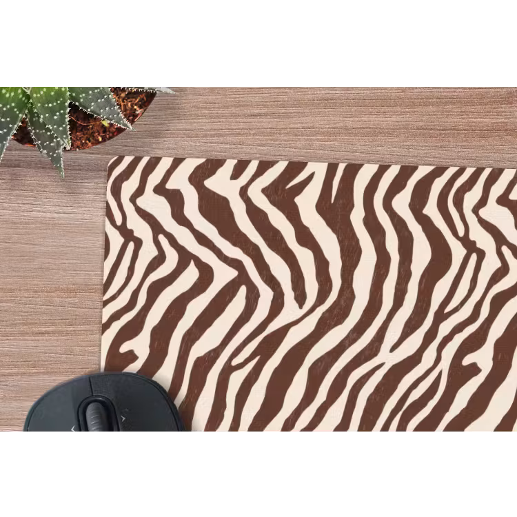 Muismat - Zebra - Patroon - Zwart - Wit — 4
