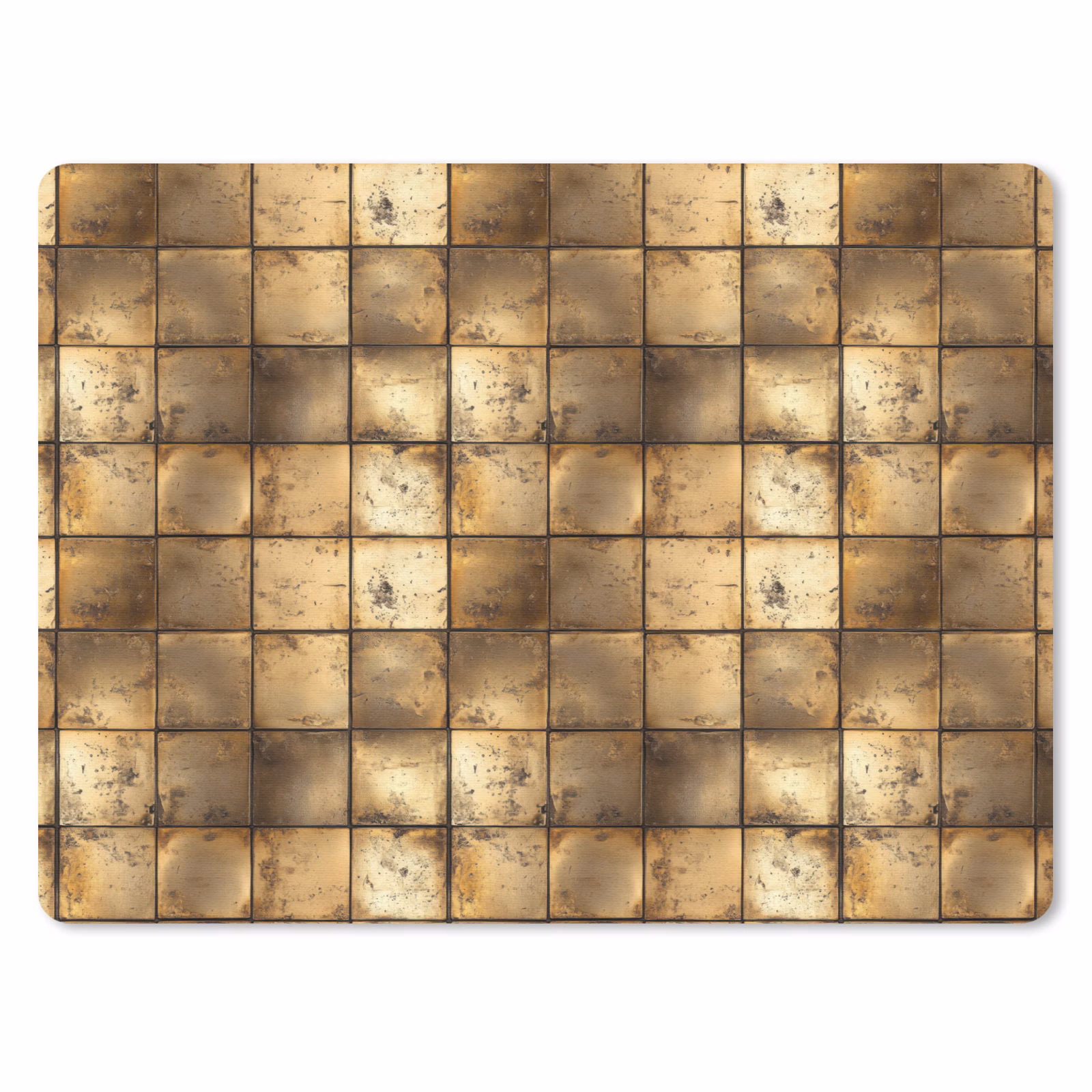 Muismat - Geometrisch - Tegels - Goud — 1