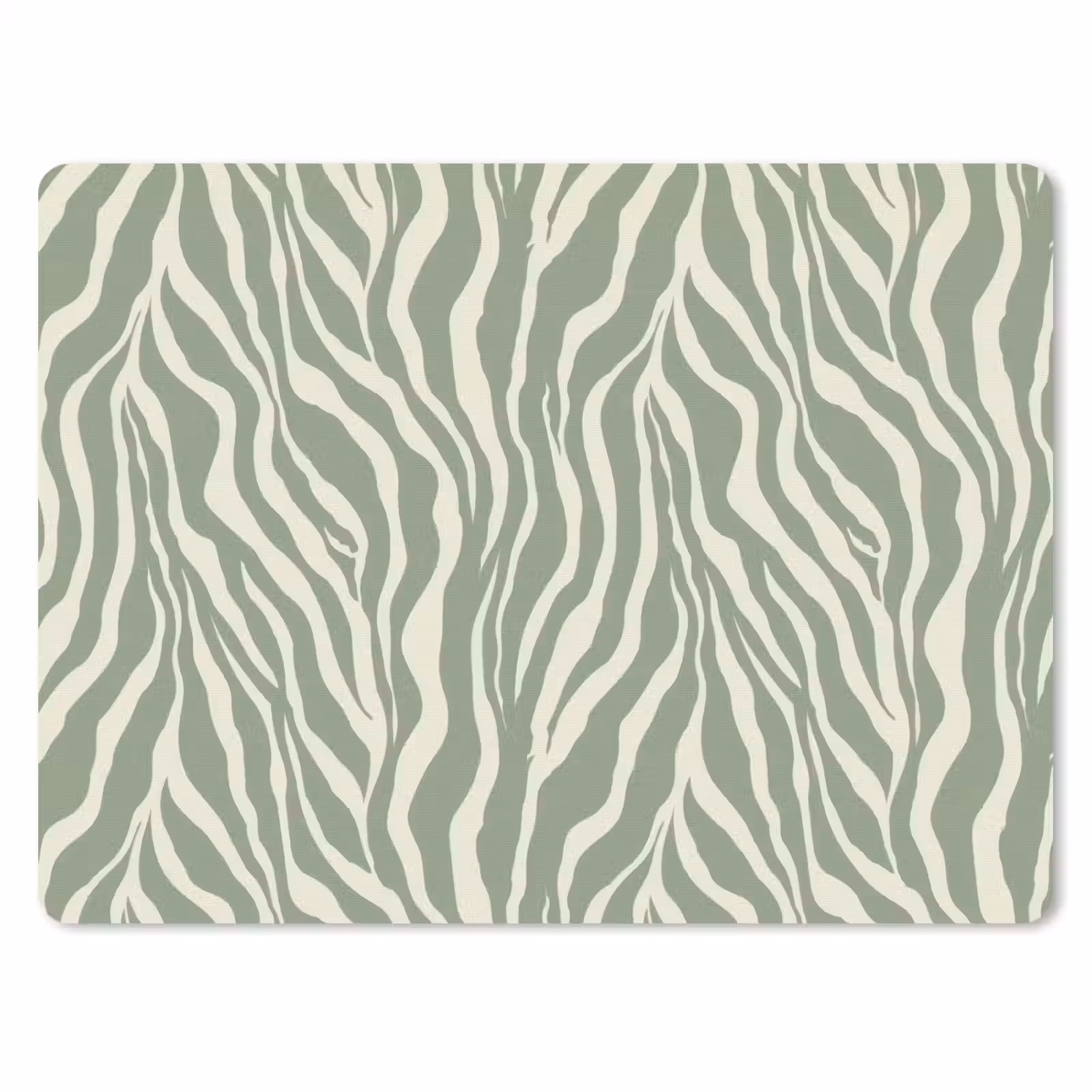 Muismat - Zebra - Motief - Groen — 1