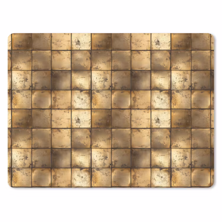 Muismat - Geometrisch - Tegels - Goud — 1