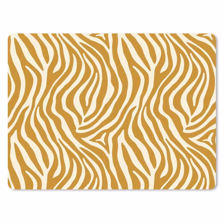 Muismat - Zebra - Klassiek - Oker - Geel — 1