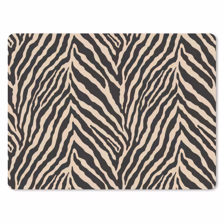 Muismat - Zebra - Klassiek - Zwart — 1