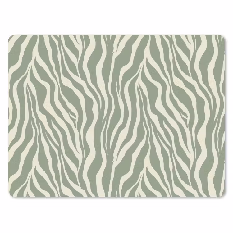 Muismat - Zebra - Motief - Groen — 1