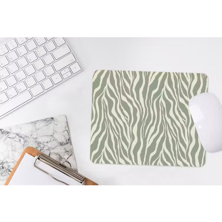 Muismat - Zebra - Motief - Groen — 2
