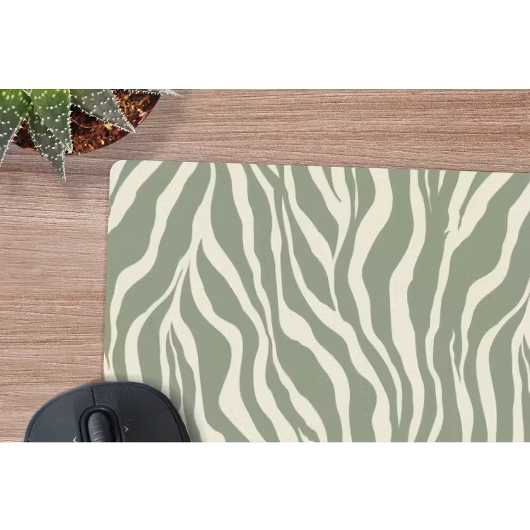 Muismat - Zebra - Motief - Groen — 4