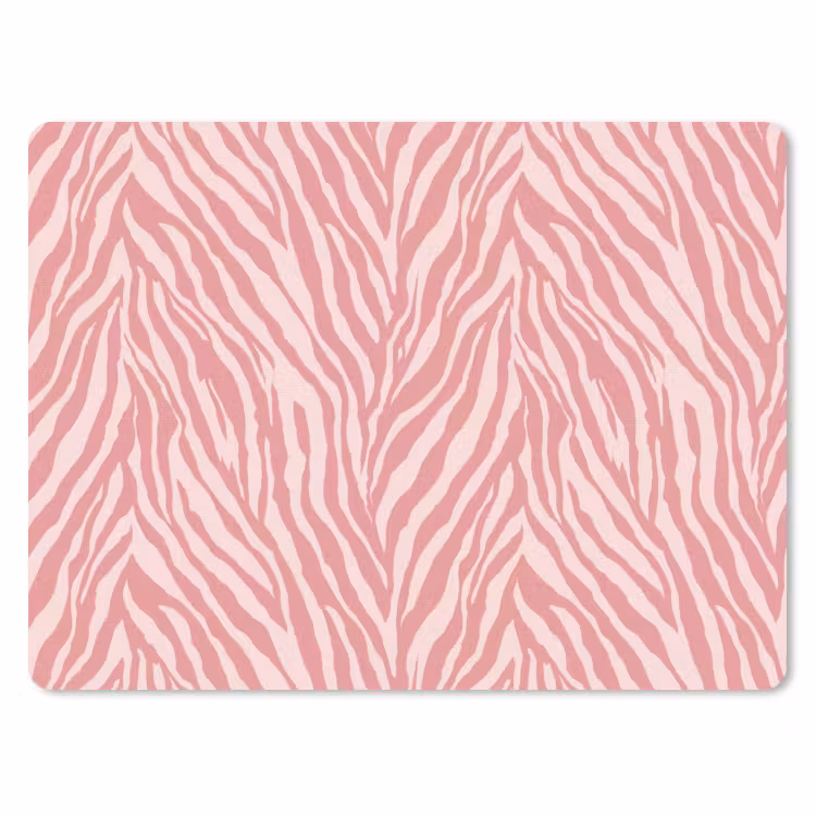 Muismat - Zebra - Print - Roze — 1