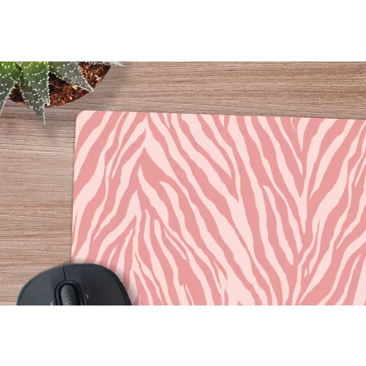 Muismat - Zebra - Print - Roze — 4
