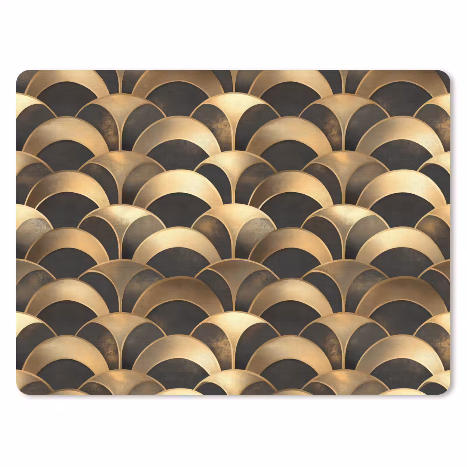 Muismat - Schubben - Structuur - Goud — 1